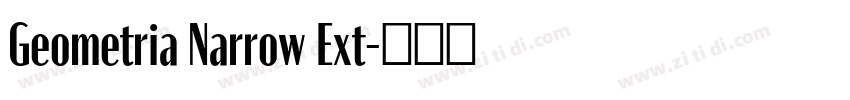 Geometria Narrow Ext字体转换